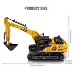 1022Pcs Excavator Models Building Blocks MOC City Construction Engineering Vehicle Bricks Educational Toys Boys Gift