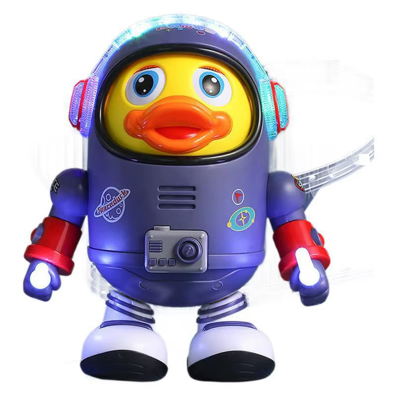 Hot Sale Electric Dancing Space Duck, Singing & Swaying Robot Toy, Interactive Educational Learning Gift for Kids