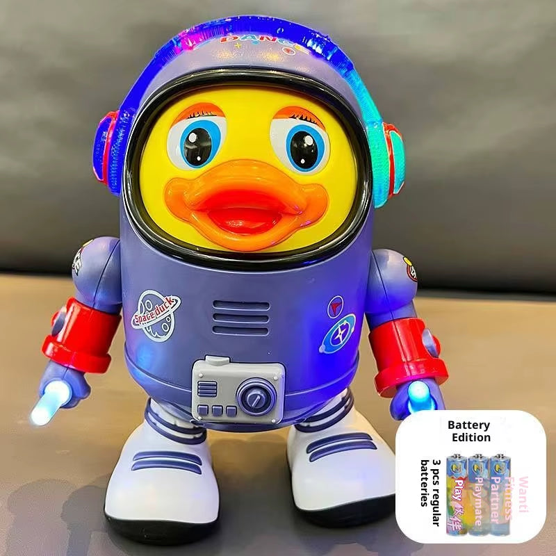 Hot Sale Electric Dancing Space Duck, Singing & Swaying Robot Toy, Interactive Educational Learning Gift for Kids