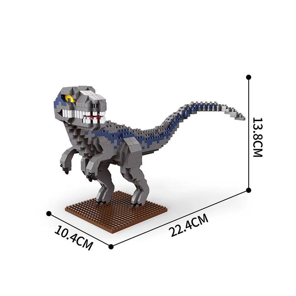 Stegosaurus T-Rex Micro Mini Building Block Toys-Create Dinosaur Word,Festival Gift for Kids,Puzzle DIY Assembly Toy