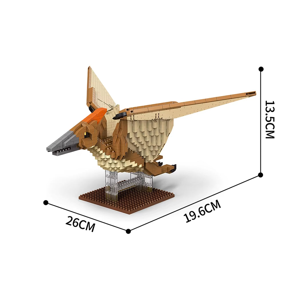Stegosaurus T-Rex Micro Mini Building Block Toys-Create Dinosaur Word,Festival Gift for Kids,Puzzle DIY Assembly Toy