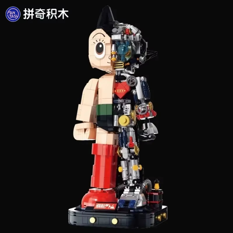 Astro Boy 70Th Anniversary Assembled Building Blocks Trendy Desktop Model Ornaments Collectible Toys Holiday Gift