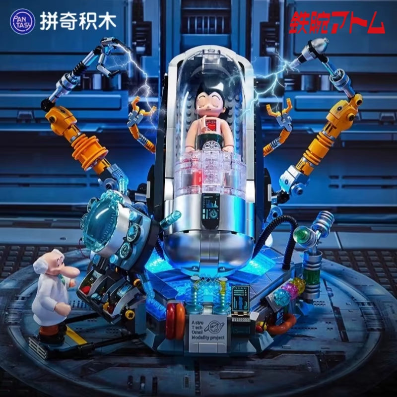 Astro Boy 70Th Anniversary Assembled Building Blocks Trendy Desktop Model Ornaments Collectible Toys Holiday Gift