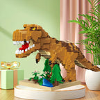 Stegosaurus T-Rex Micro Mini Building Block Toys-Create Dinosaur Word,Festival Gift for Kids,Puzzle DIY Assembly Toy