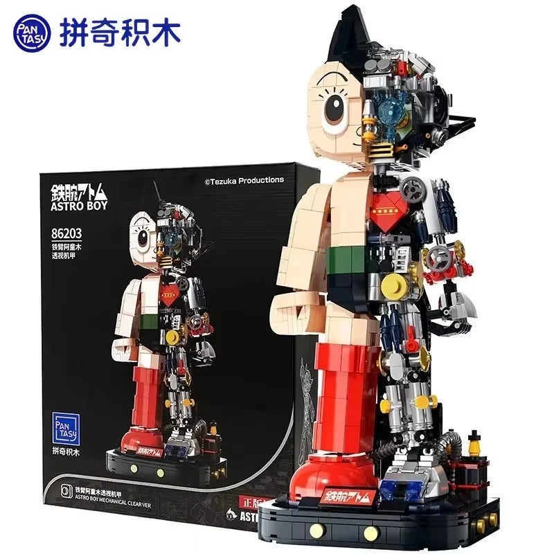 Astro Boy 70Th Anniversary Assembled Building Blocks Trendy Desktop Model Ornaments Collectible Toys Holiday Gift