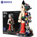 Astro Boy 70Th Anniversary Assembled Building Blocks Trendy Desktop Model Ornaments Collectible Toys Holiday Gift