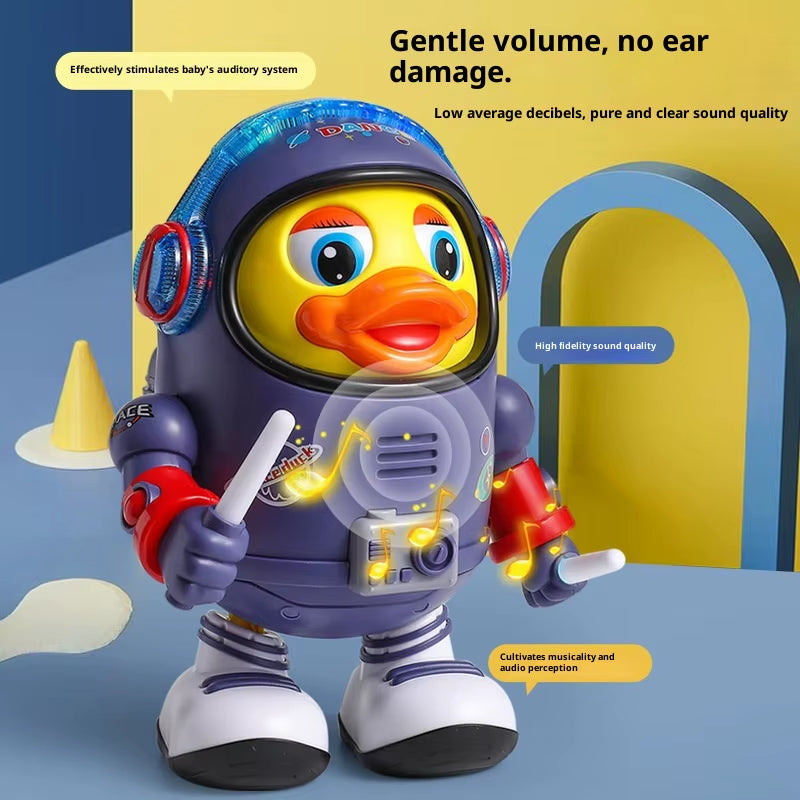 Hot Sale Electric Dancing Space Duck, Singing & Swaying Robot Toy, Interactive Educational Learning Gift for Kids