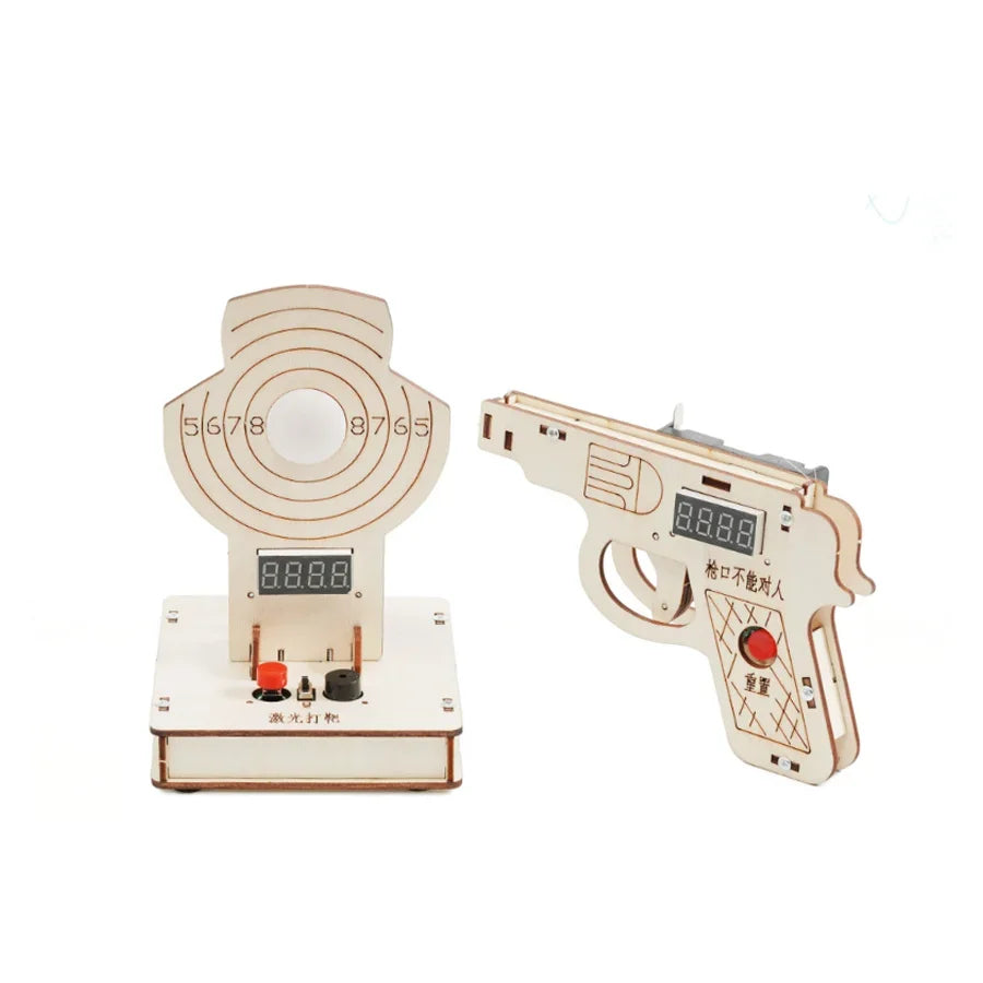 DIY Science Toys Laser Target Shooting Device Model for Kids Physics Experimental Tool Kit Children Educational Toys School