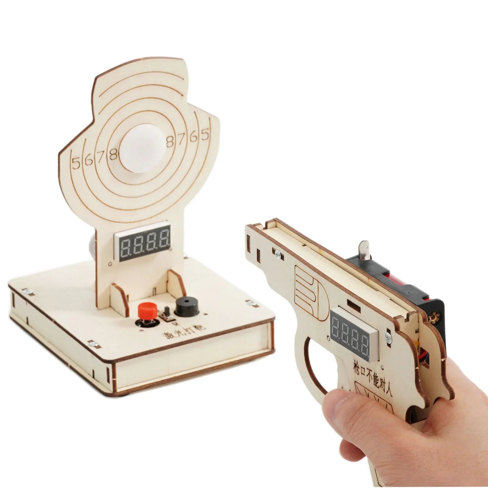 DIY Science Toys Laser Target Shooting Device Model for Kids Physics Experimental Tool Kit Children Educational Toys School