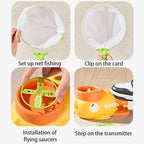 Flying Disc Air Rocket Launcher Saucer Outdoor Soaring Propeller Garden Game Novel Children Toy for Kid Jump Sport Free Shipping