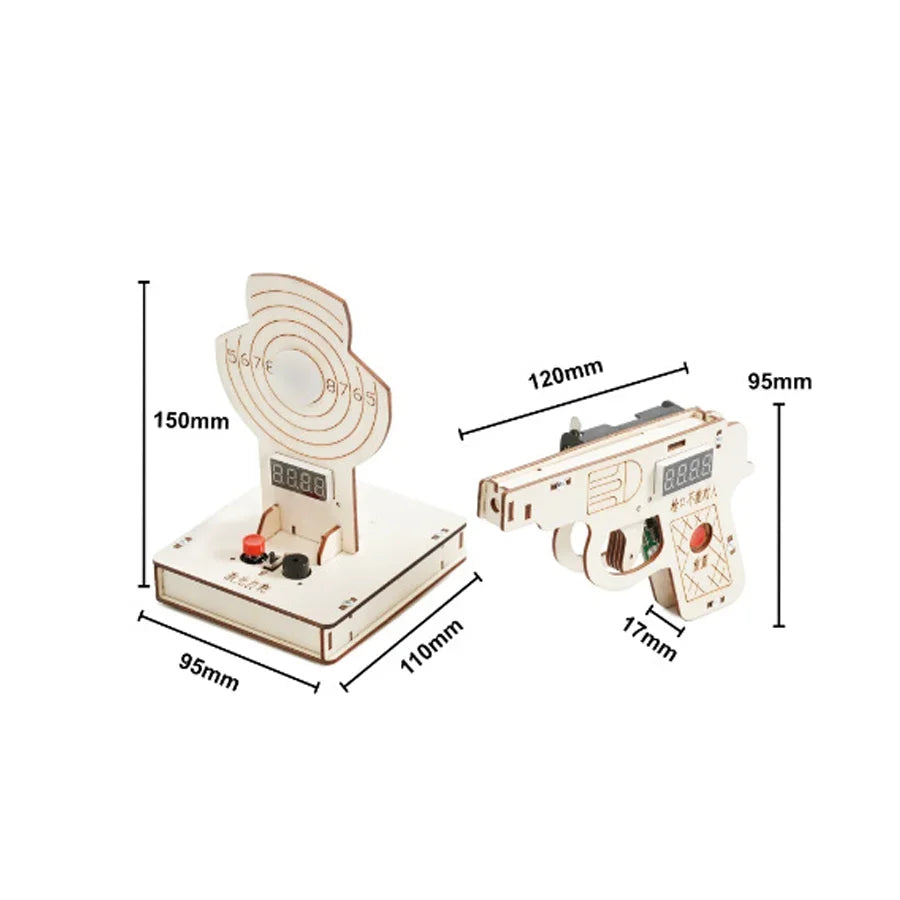 DIY Science Toys Laser Target Shooting Device Model for Kids Physics Experimental Tool Kit Children Educational Toys School
