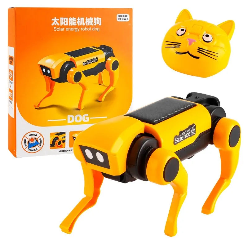 Robot Dog Science Experiment Kits Solar Powered Puppy for Kids DIY Educational Stem Toys Children Christmas Gifts