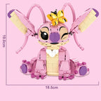 New Stitch Angel CP Building Blocks 2025 - Large Piece Cartoon Toys with Moving Ears Kids Assembly Gift for Boys Girls Birthday