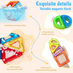 DIY Magnetic Block, Large STEM Construction Toy Set, Educational Magnet Toys for Learning, Random Colors for Birthday Gifts