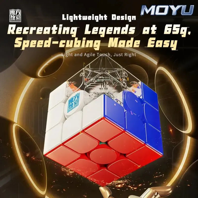 Moyu RS3M V5 3X3 Magnetic Magic Speed Cube Professional Fidget Toys RS3 M 2023 V5 Cubo Magico Puzzle