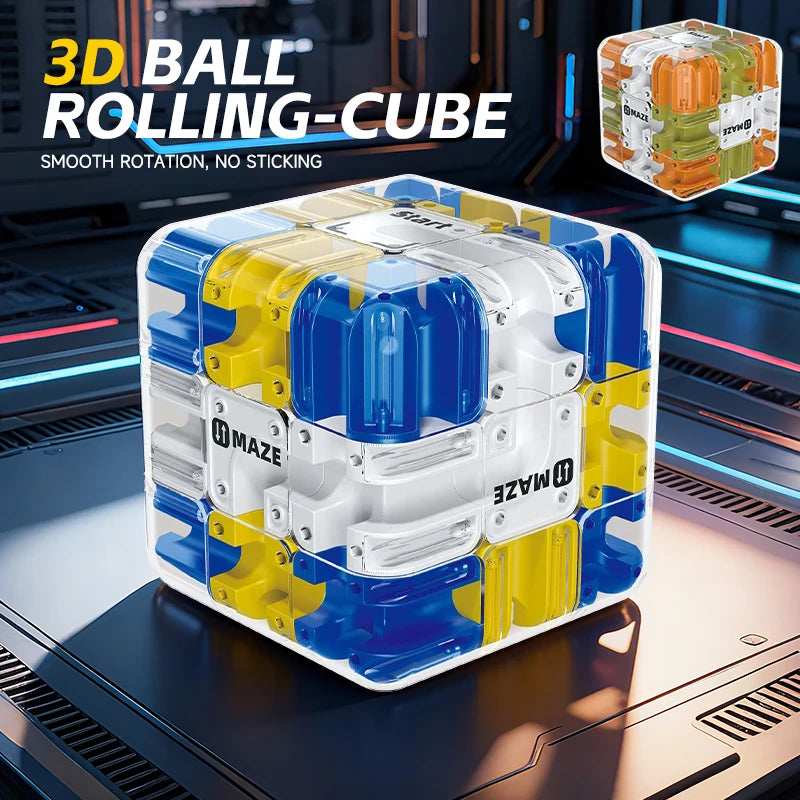 3D Maze Magic Cube Fidgeting Toys Kids Labyrinth Creative Puzzle Intelligence Cube Logical Thinking anti Stress Educational Toys