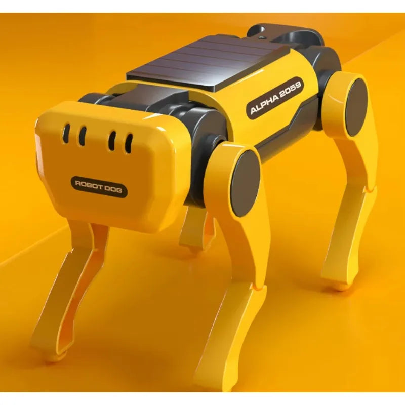 Robot Dog Science Experiment Kits Solar Powered Puppy for Kids DIY Educational Stem Toys Children Christmas Gifts
