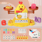 Chick /Owl Balance Cool Math Toy for Kids Educational Learning Lion Balancing Scale Toys Learning Math Game Toy for Boys Girls