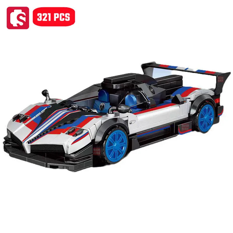SEMBO Famous Car Series Sports Car Assemblage Building Blocks Kits Racing Vehicle Model Bricks Kids Toys for Boys Christmas Gift