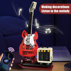 Artist Guitar APP Control Building Blocks Bricks Technical with Bluetooth Audio USB Gift Music Playback Adult Toys Festival Gift
