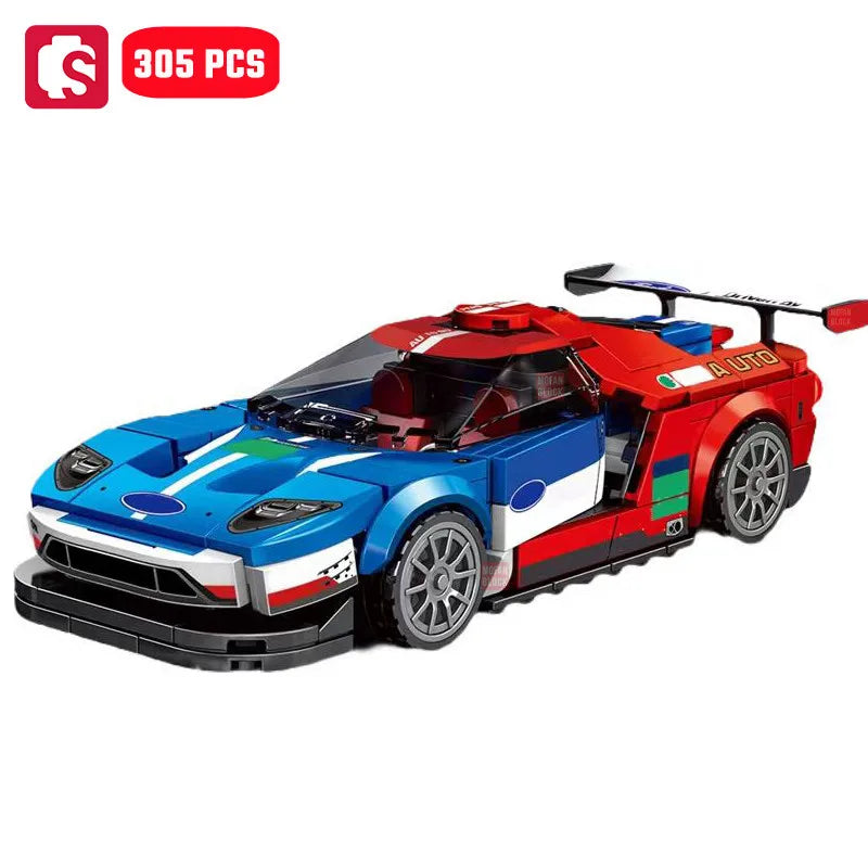 SEMBO Famous Car Series Sports Car Assemblage Building Blocks Kits Racing Vehicle Model Bricks Kids Toys for Boys Christmas Gift