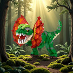 Stegosaurus T-Rex Micro Mini Building Block Toys-Create Dinosaur Word,Festival Gift for Kids,Puzzle DIY Assembly Toy