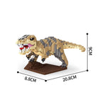 Stegosaurus T-Rex Micro Mini Building Block Toys-Create Dinosaur Word,Festival Gift for Kids,Puzzle DIY Assembly Toy
